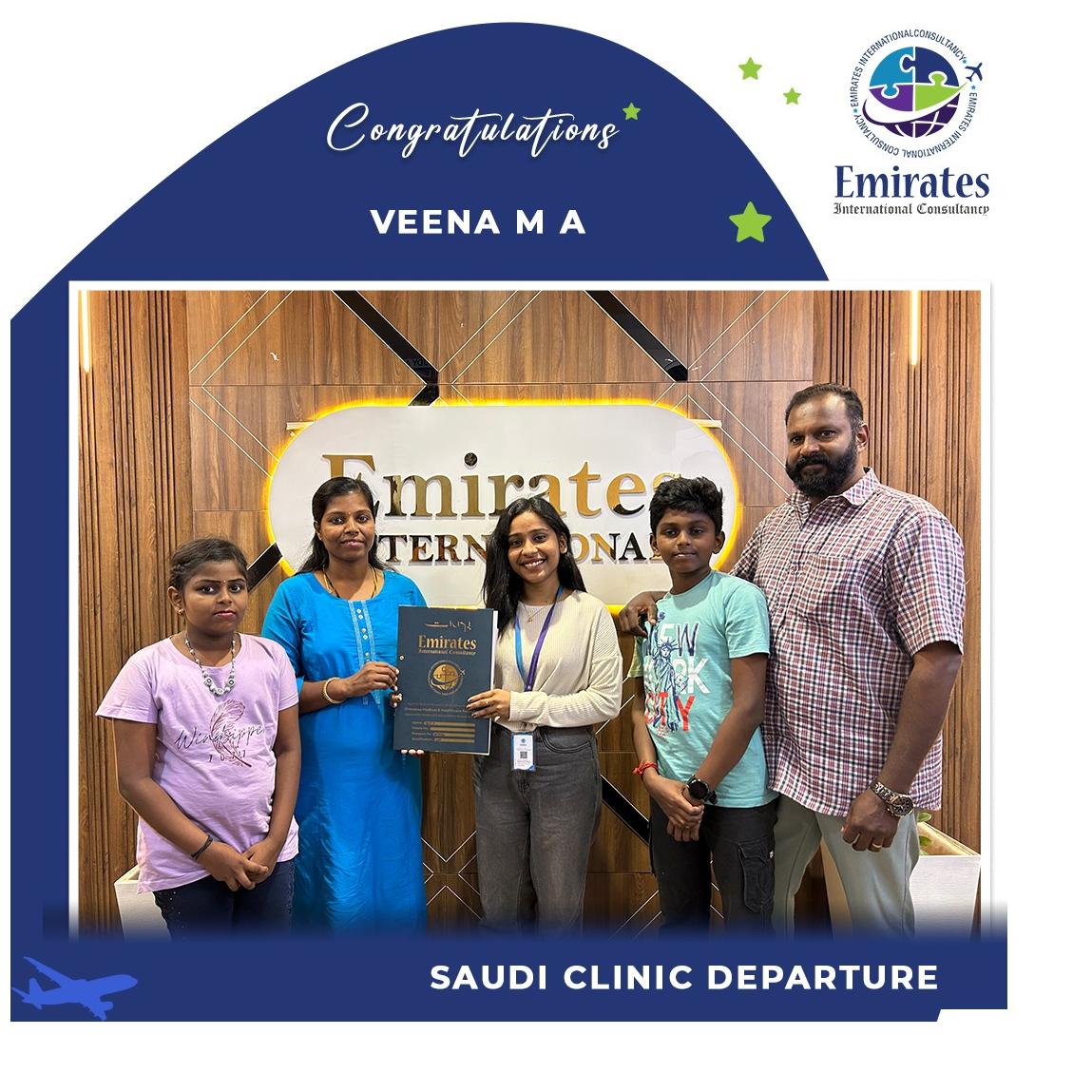 VEENA M A